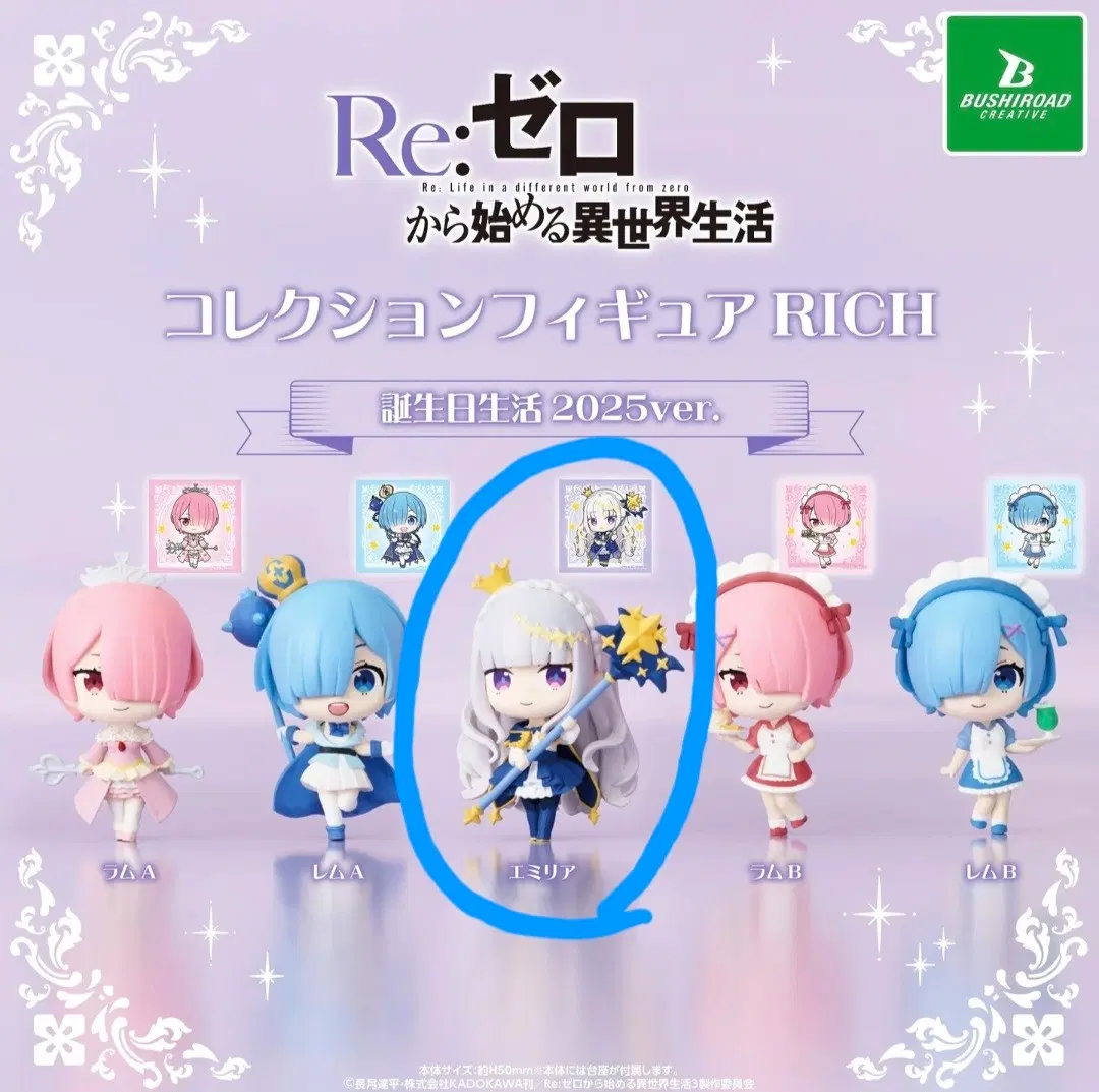 리제로 컬렉션 피규어 rich 생일 2025ver 에밀리아