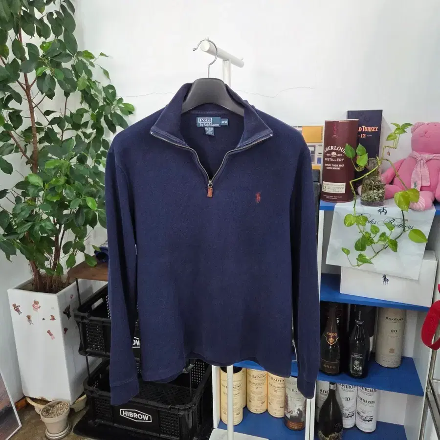 폴로랄프로렌 코튼 풀오버 하프집업 M