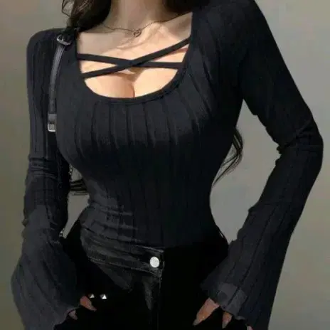 [S]새것ㅡ섹시 긴팔티셔츠