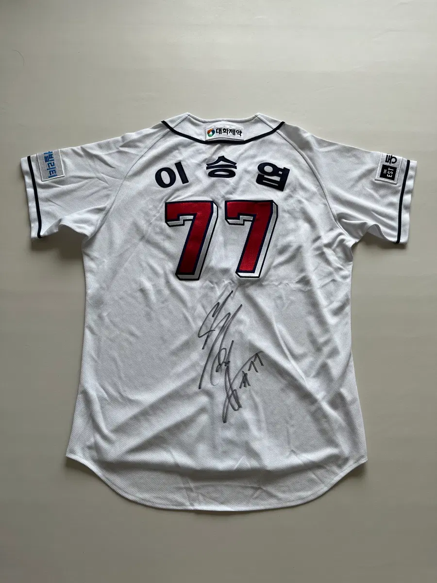 이승엽 두산 어센틱 유니폼 친필사인