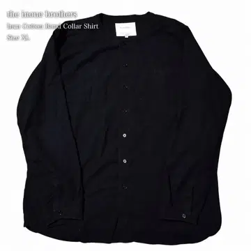 The inoue brothers 밴드 카라 셔츠 xl 블랙