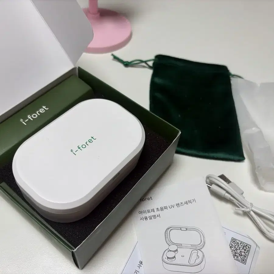 아이포레 초음파 UV 렌즈세척기 /살균세척