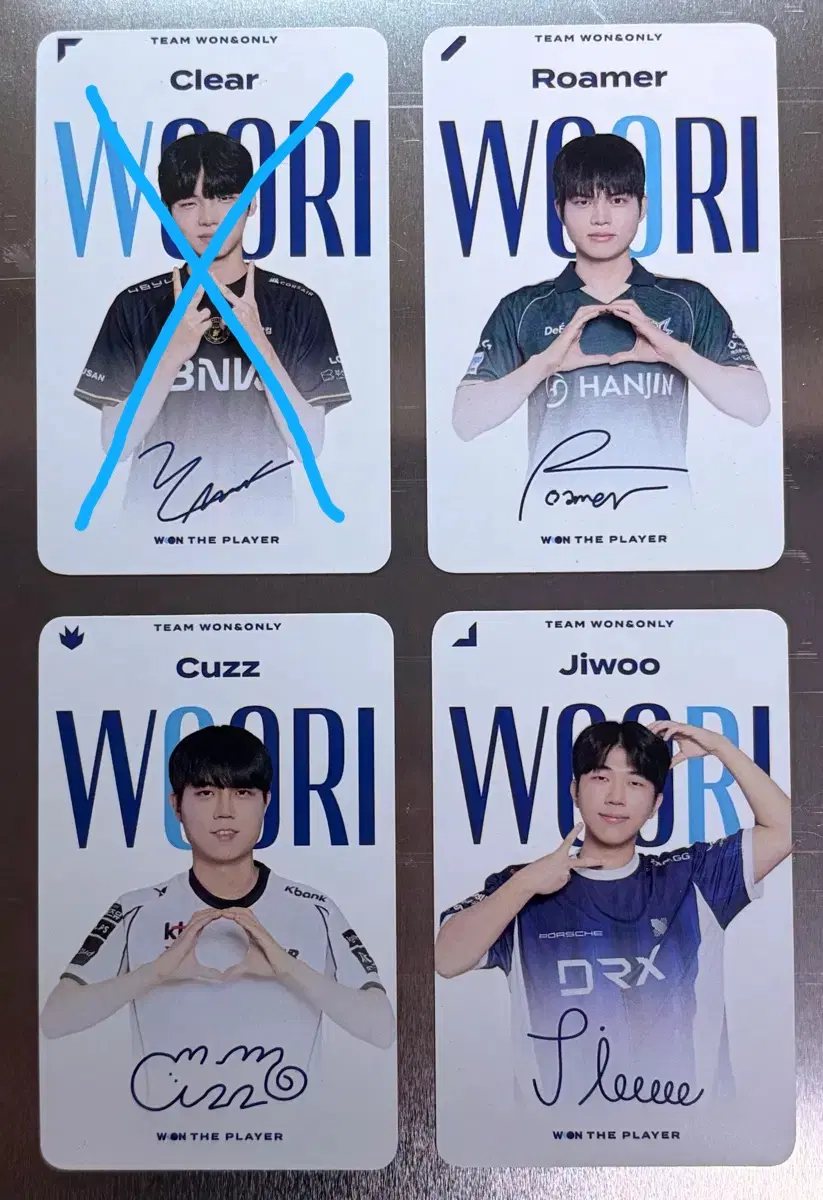 Lck 선수 포토카드 양도(BNK 피어엑스/한진 브리온/Kt 롤스터)