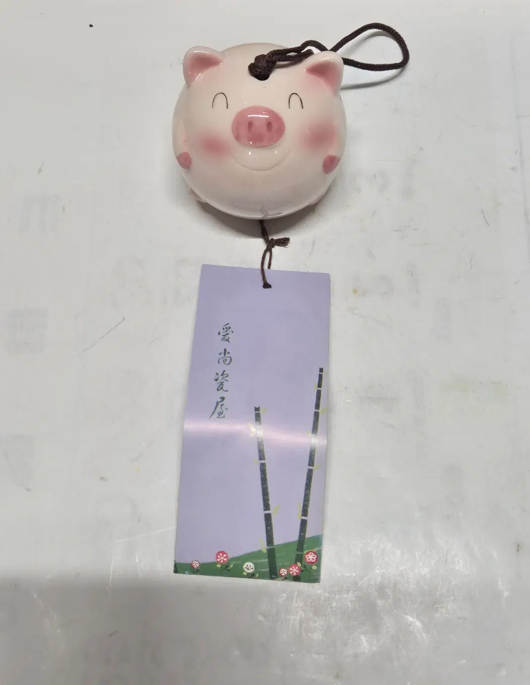 복 돼지 모양 도자기 풍경 종 (693) (운임비 따로)
