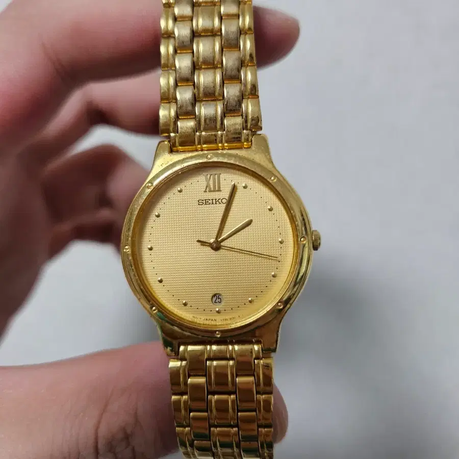 세이코 빈티지 금장 시계 쿼츠 SEIKO GOLD V732-0080