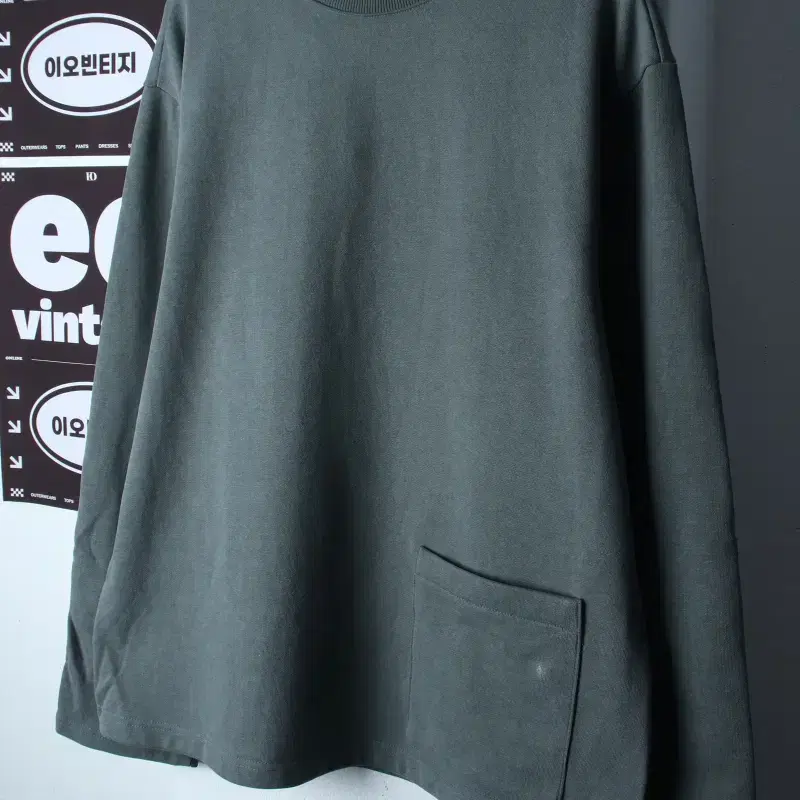(M-XL) 주앙옴므 맨투맨 티셔츠 새상품 작은얼룩 그린-H37458