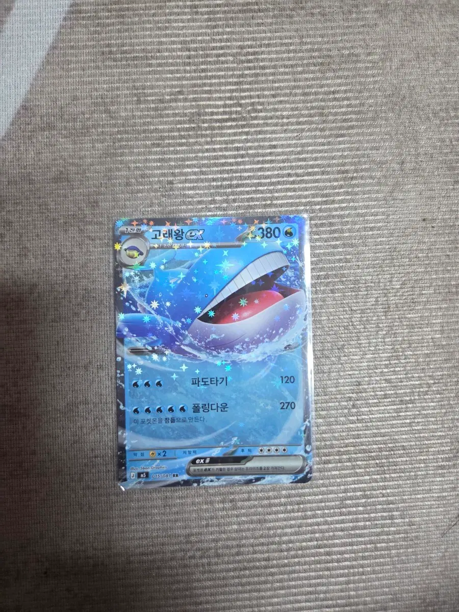 포켓몬 카드 고래왕 EX RR