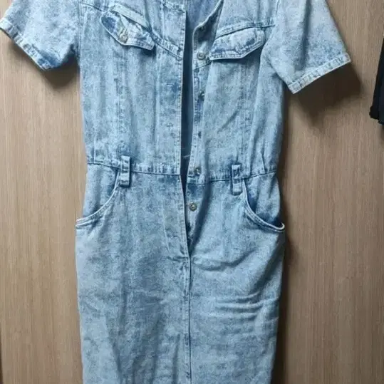 크리켓 데님 들청 원피스