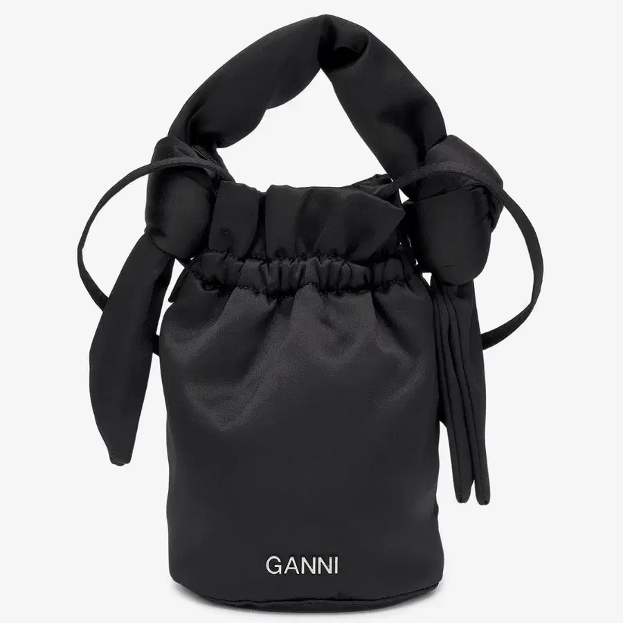 GANNI 가니 오케이션 로고 버킷백