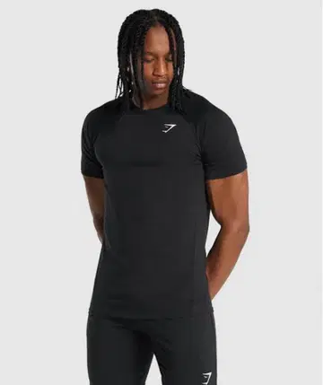GYMSHARK 티셔츠 블랙 M 사이즈