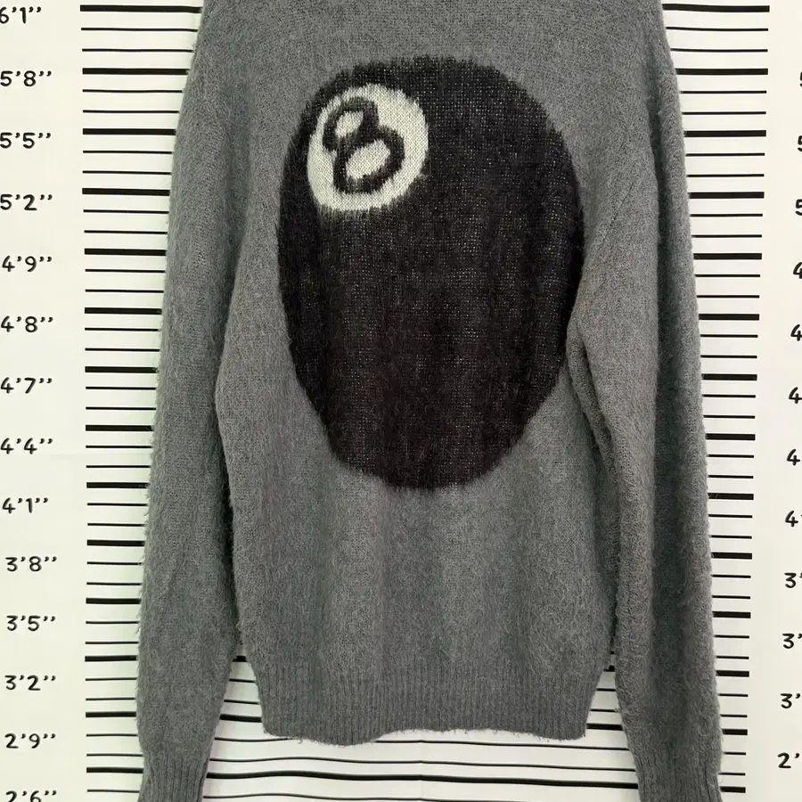 스투시(stussy) 8볼 헤비 브러쉬드 모헤어 스웨터