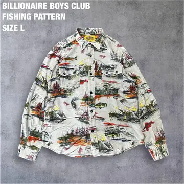 BILLIONAIRE BOYS CLUB 올 패턴 낚시 셔츠 L BBC