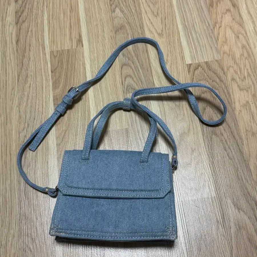 (새상품)ZARA 자라 데님 미니 크로스백