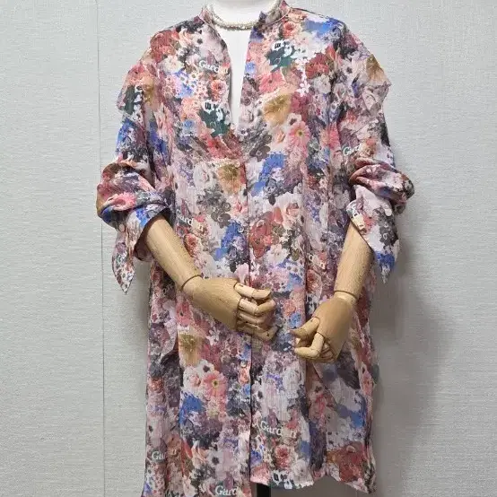 지컷 언발 롱 블라우스