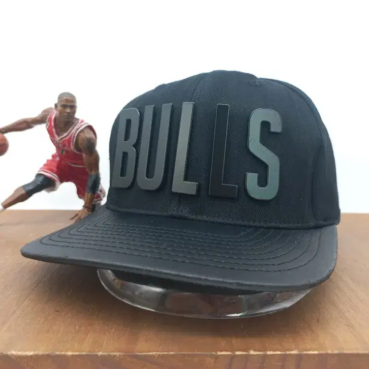 NBA 시카고불스 고급 3D 입체 로고 스트리트 야구 모자 스냅백 블랙