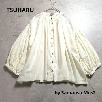 TSUHARU by Samansa Mos2 개더 볼륨 블라우스 F