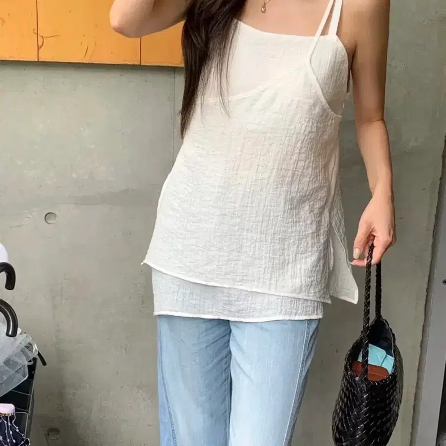 러브미우 쿄이레이어드 블라우스 새상품