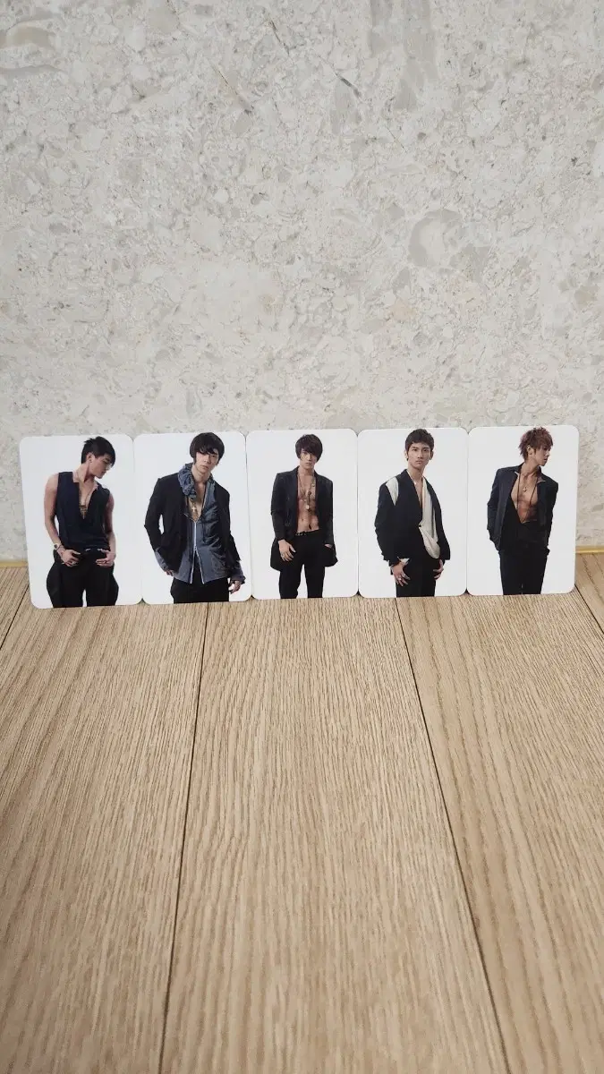 [팬메이드] 동방신기 5인 고화질 포토카드 5종 세트 (사인 뒷면)