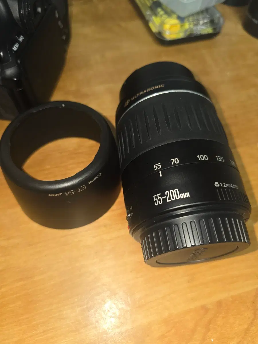 캐논 55-200mm 렌즈 + ET-54 렌즈후드