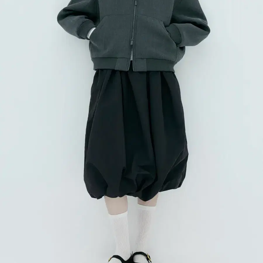 h&m 벌룬 미디 스커트
