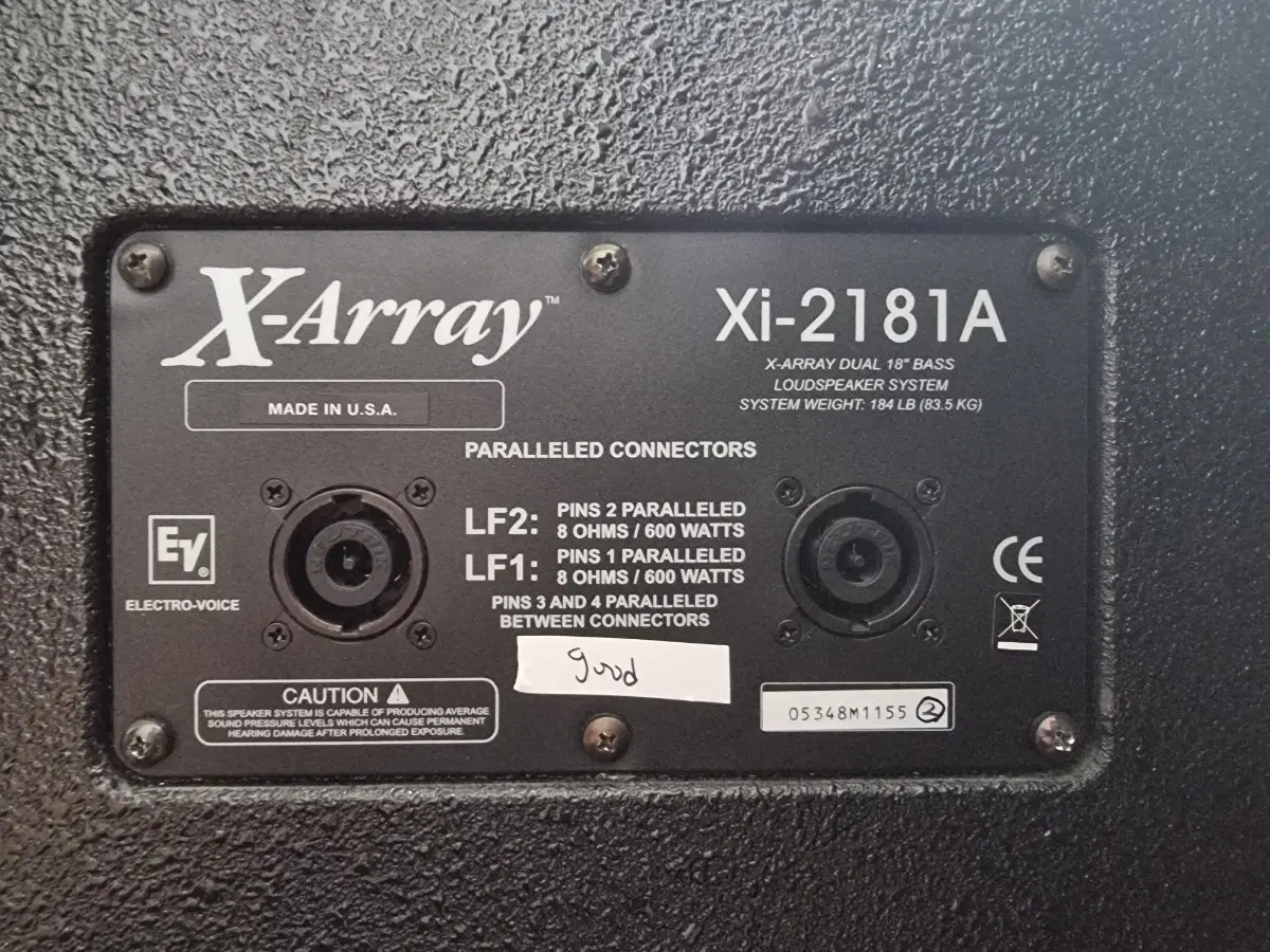 EV 스피커 Xi-2181A 듀얼18인치 우퍼