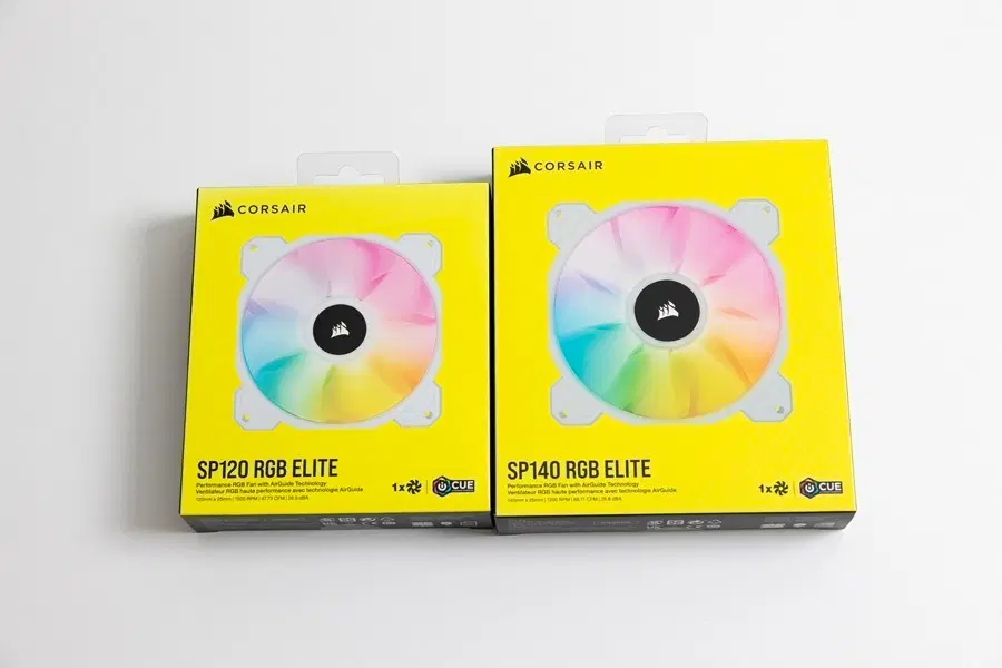 미개봉 커세어 iCUE SP120, SP140 RGB ELITE 화이트