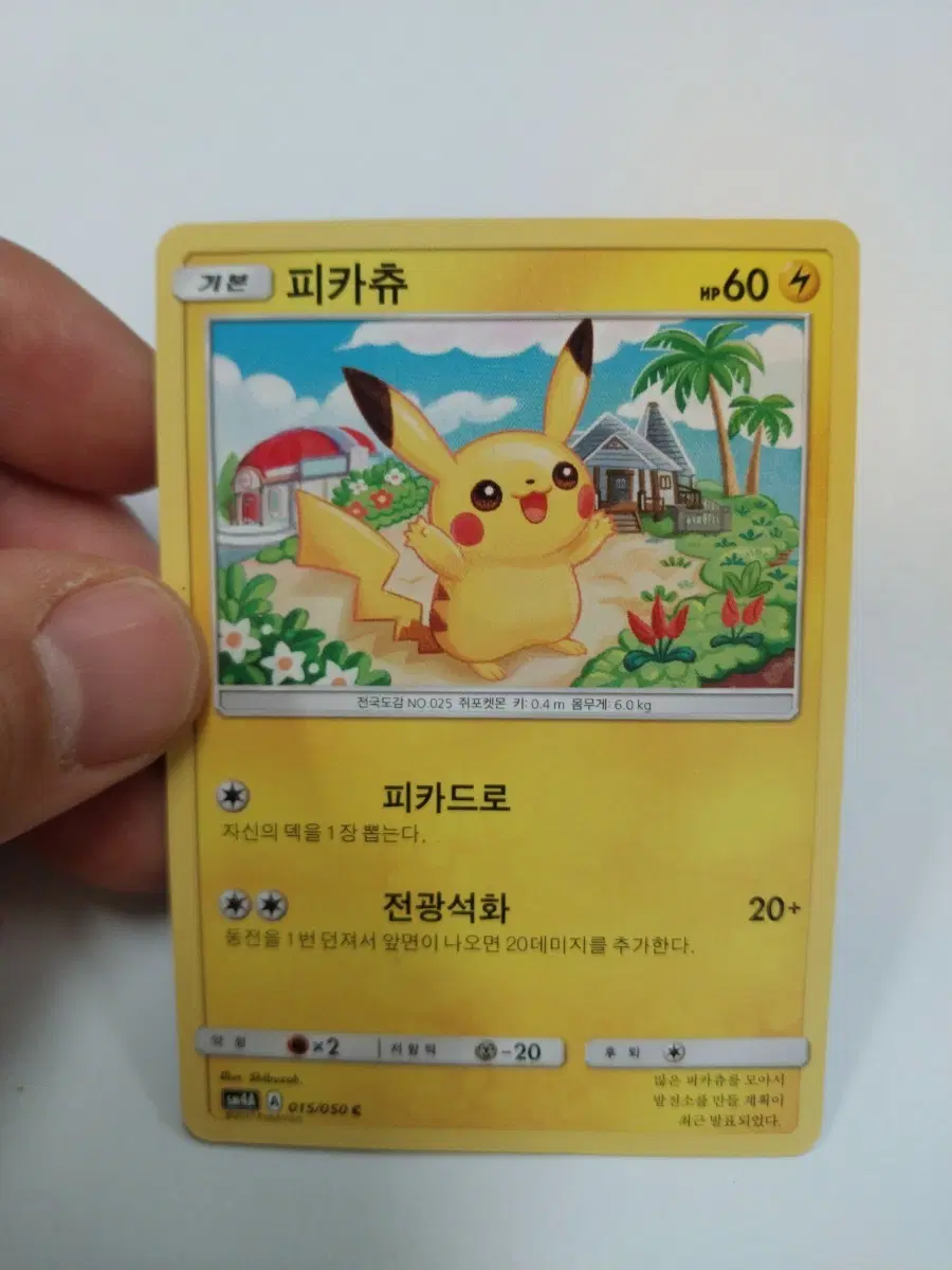 포켓몬스터 피카츄 카드