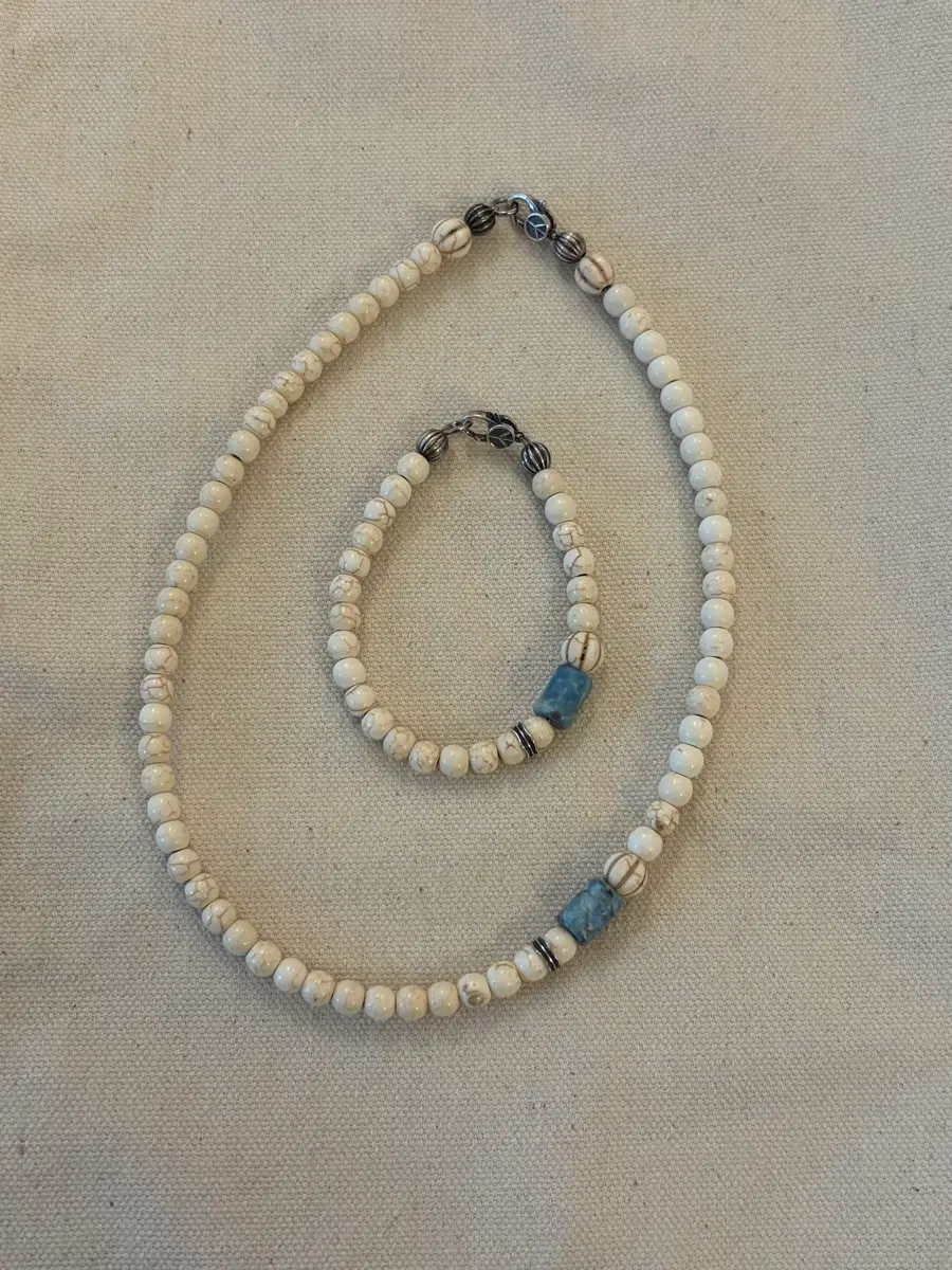 SEA TURQUOISE & HOWLITE SET