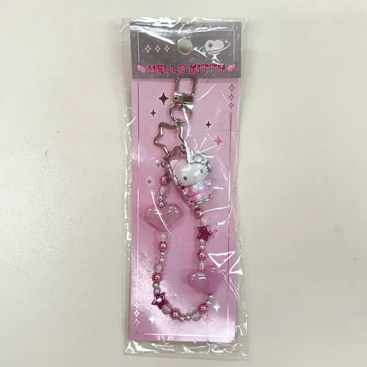 산리오 토키메키 플래닛 헬로키티 스트랩 키링
