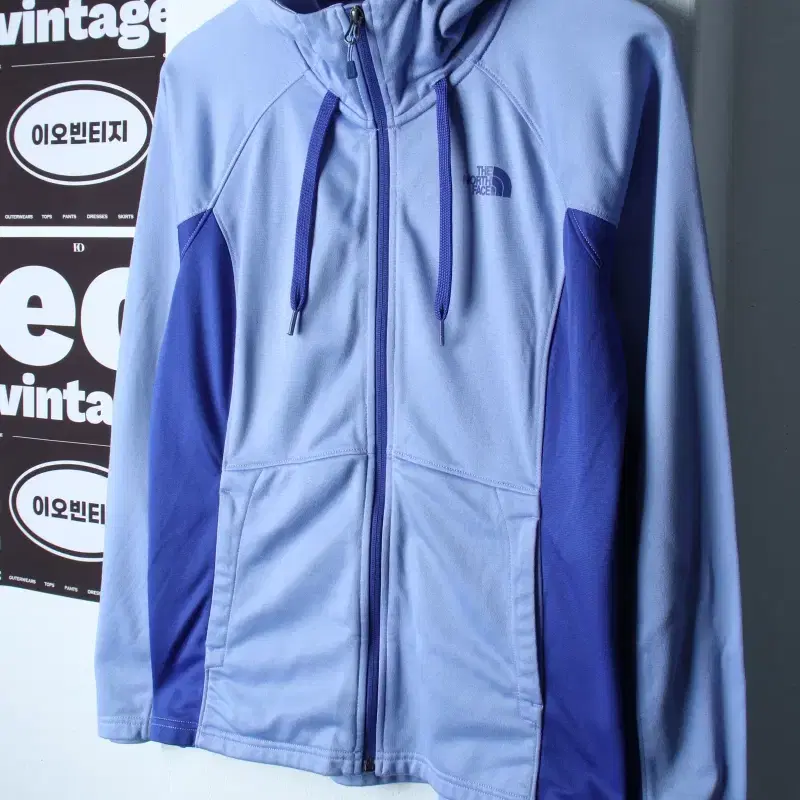 W(L-XL) 노스페이스 후드집업 기능성 연블루 기모 한정판-H37227