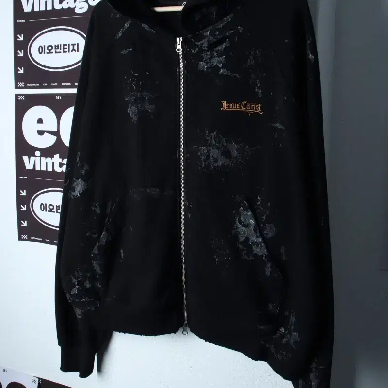 (L-XL) 선데이오프클럽 후드집업 디스트레스드 그런지-H37243