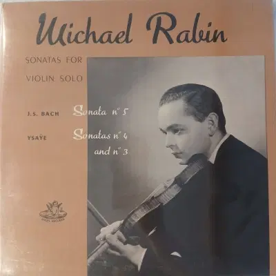 [리이슈엘피] Michael Rabin   Sonatas For Solo Violin