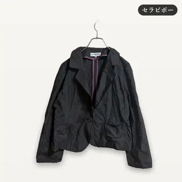 zC1511 [ XL ] 세라비보 테일러드 자켓 꽃무늬 자수 올 패턴 겉옷