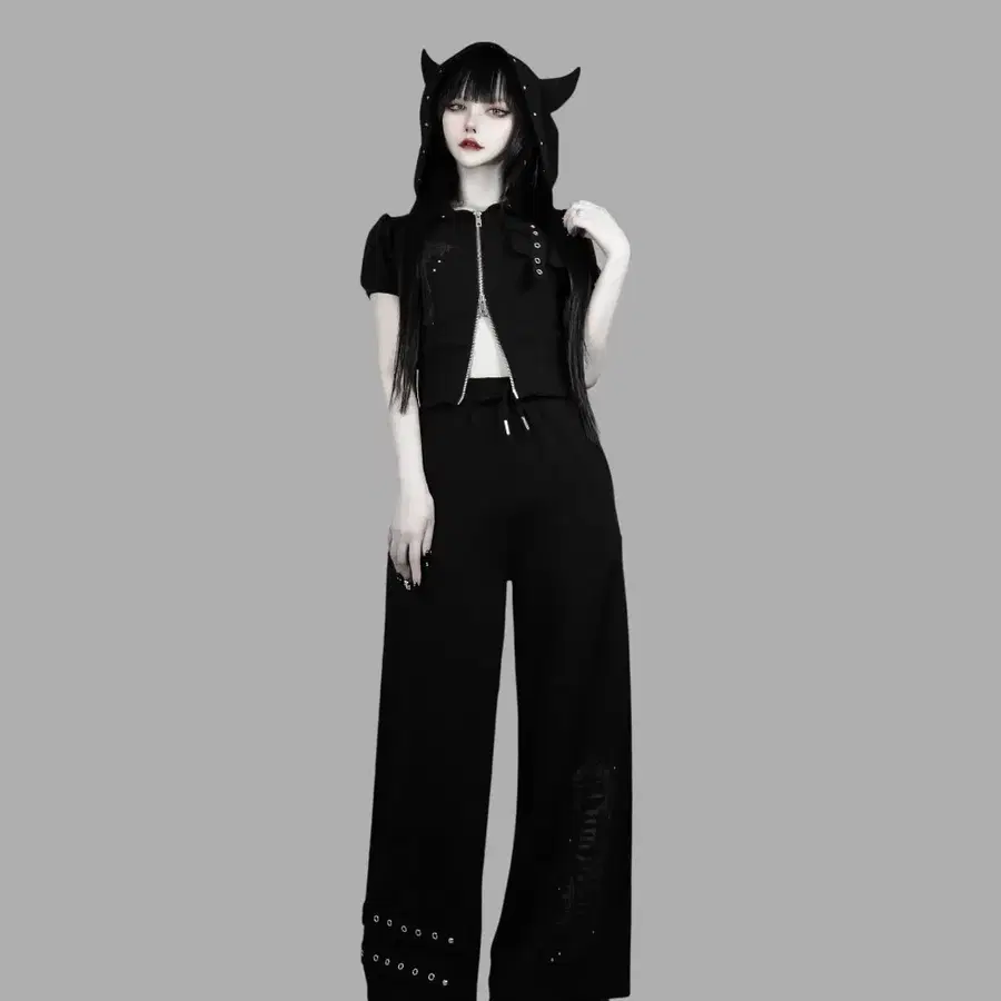 DimMoire 딤모아르 리틀 데빌 블랙 셋업