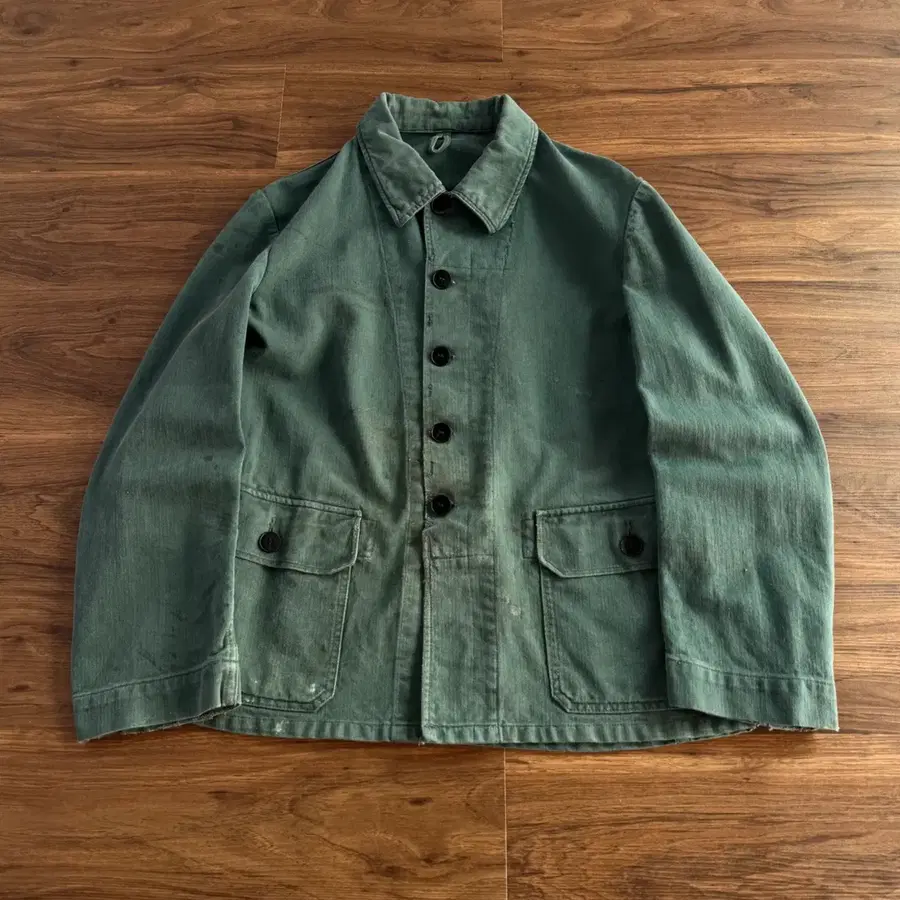 [S]70's 빈티지 페이딩 헤링본 프렌치 워크자켓