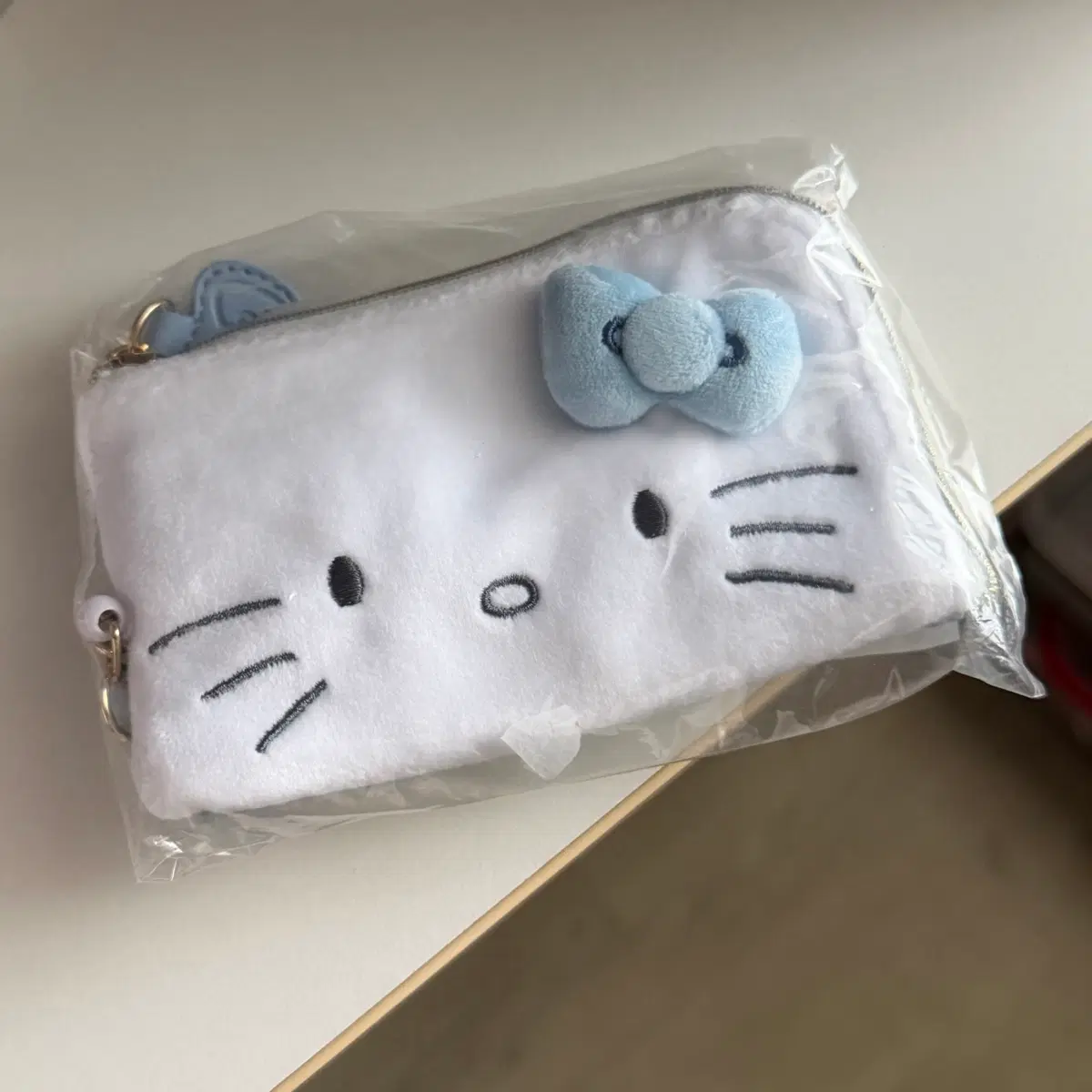 산리오 미즈이로 헬로키티 카드 키 파우치