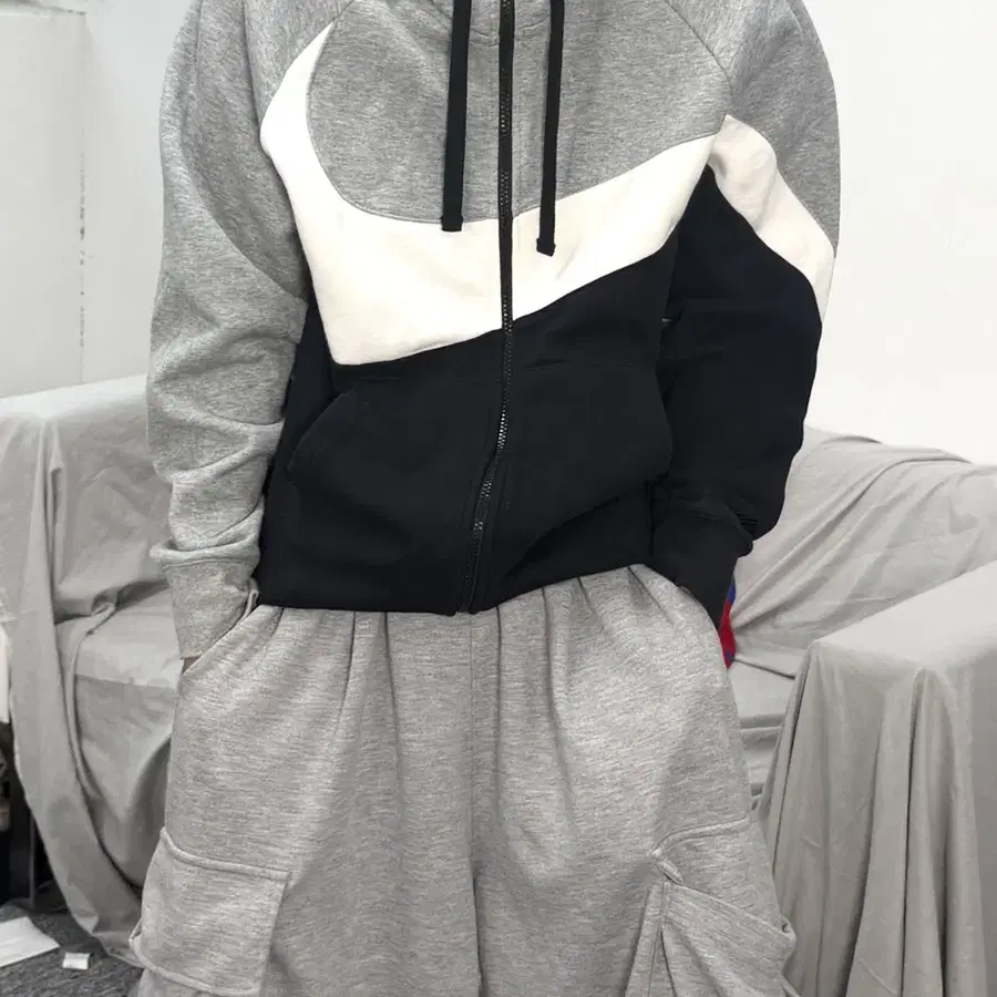 나이키 빅 스우시 후드집업 M