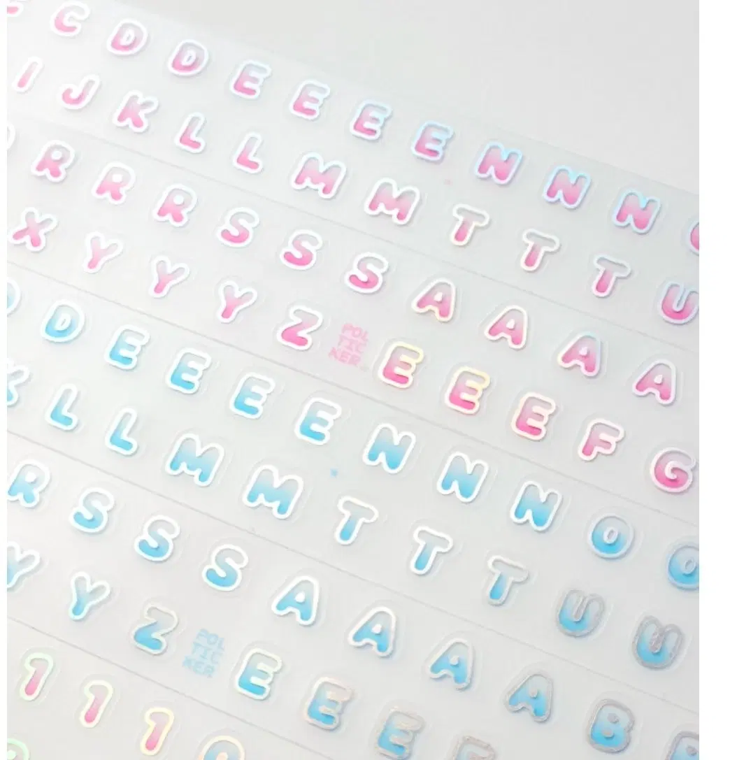 띵)폴티커 둥글 알파벳 2종 키스컷