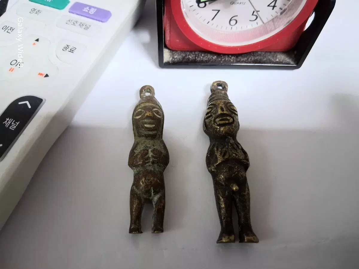 잉카 남녀 신상 황동 펜던트  2점