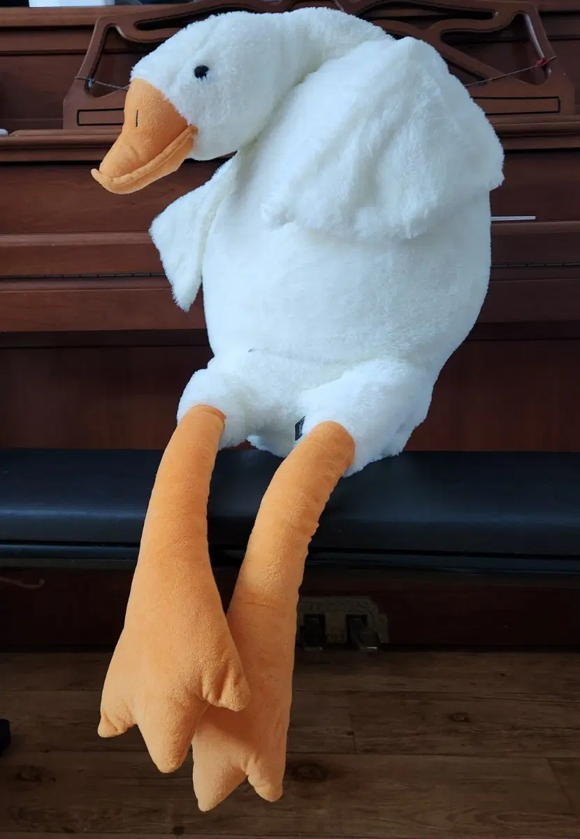 화이트 거위 인형