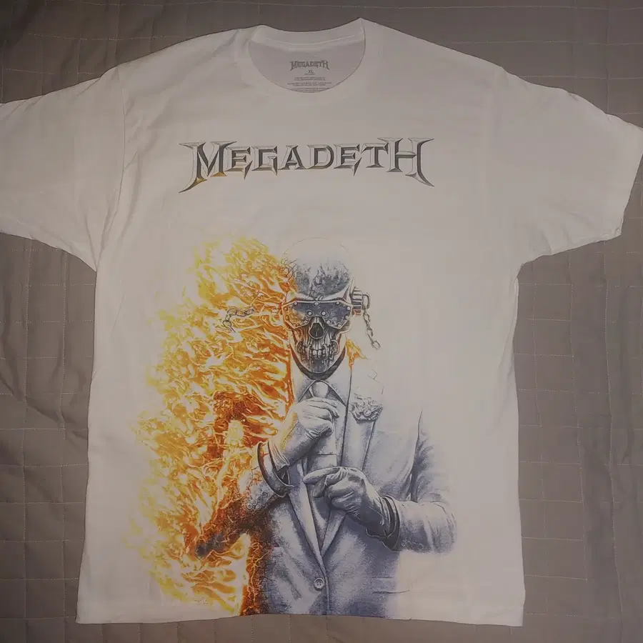 메가데스 17집 MEGADETH Flame Vic Jumbo Tee (XL)
