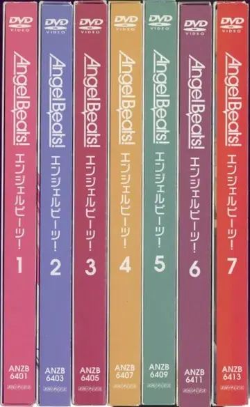 애니플렉스 애니메이션 DVD Angel Beats! 한정판 전 7권 세트