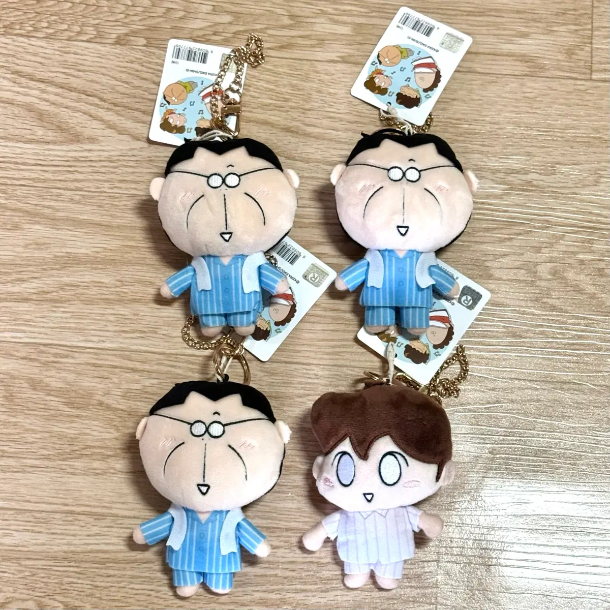 아따맘마 시리즈 아빠 아리 인형 키링 미사용 새상품