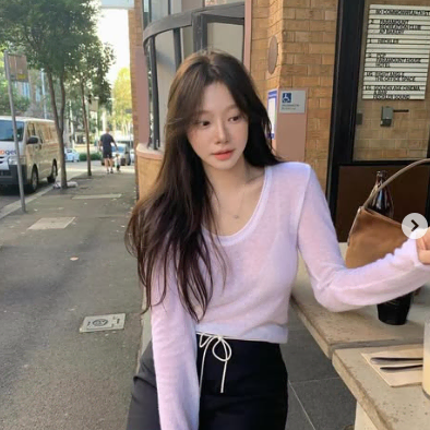 샵리즈 디어 유넥 니트 leeds dear u-neck knit