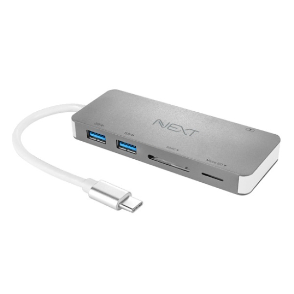 USB3.0 C타입 멀티포트 카드리더기 실버