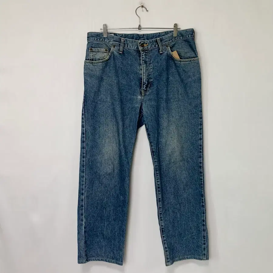 에드윈 402 빈티지 중청 워싱 데님 팬츠 y2k 36인치 청바지