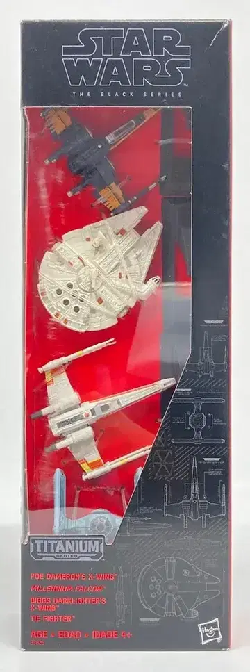 HASBRO 더 블랙 / 티타늄 다이캐스트 비클 / 멀티팩 4체 세트