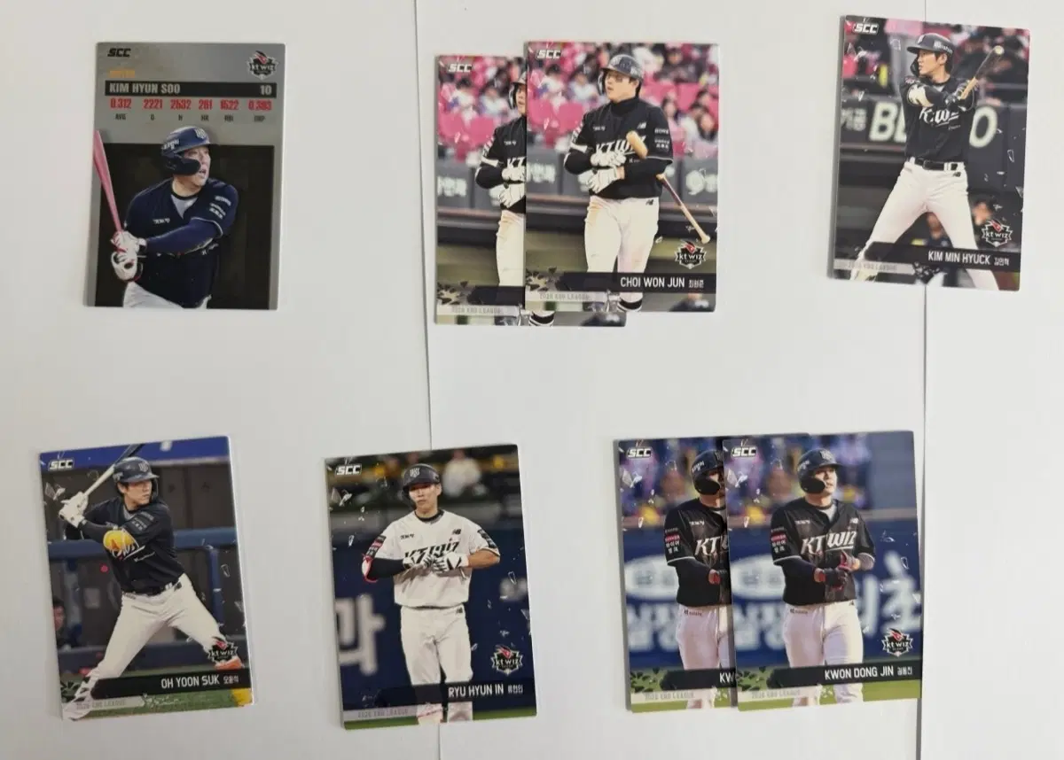 [일괄] 2026 KBO 오피셜 컬렉션 카드 기본형, 플러스 KT위즈 카드
