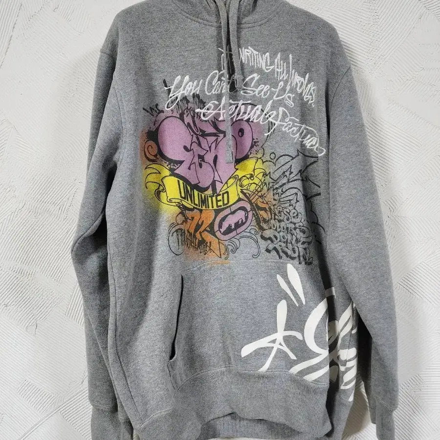 ECKO UNLIMITED 그래피티 후드티 그레이