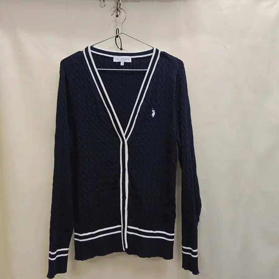 US POLO ASSN 카디건 네이비